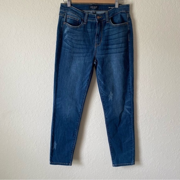 Judy Blue | Women's Mid Rise Relaxed Fit Jeans Size 30 Dark Wash - Picture 1 of 6